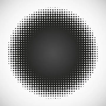 Circle halftone background Stock Illustration