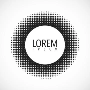 Circle halftone background Stock Illustration