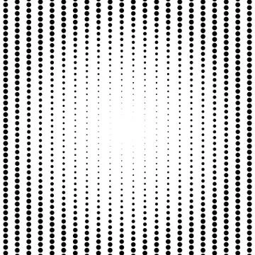 Circle halftone pattern / texture. Monochrome halftone dots. Stock Illustration