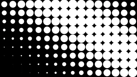 Circle halftone texture Stock Footage 109464999