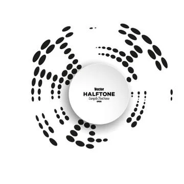 Circle halftone vector element for your design 스톡 일러스트