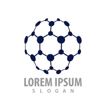 Circle hexagon connection logo concept design. Symbol graphic template elemen 스톡 일러스트