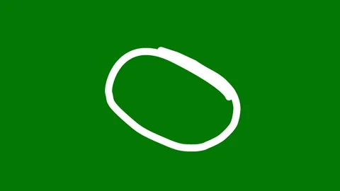 Circle highlight Animated. Hand draw circles art animated. Stock Footage 302241039