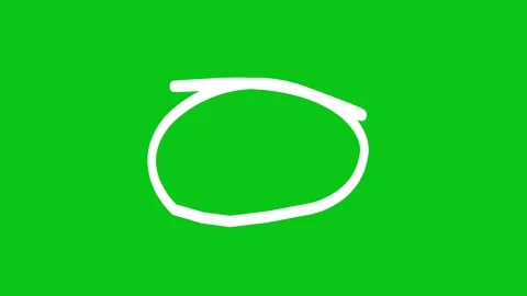 Circle highlight Animated. Hand draw circles art animated. Stock Footage 302241503