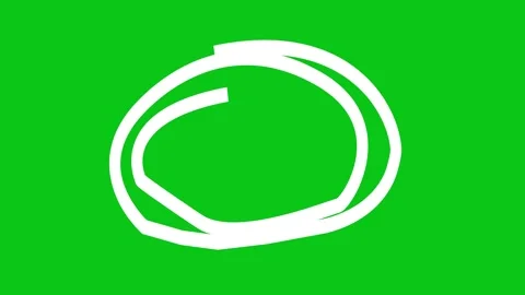 Circle highlight Animated. Hand draw circles art animated. Stock Footage 302241520