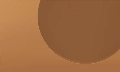 Circle hole wall beige 3d decor element studio minimalist background realis.. Stock Illustration
