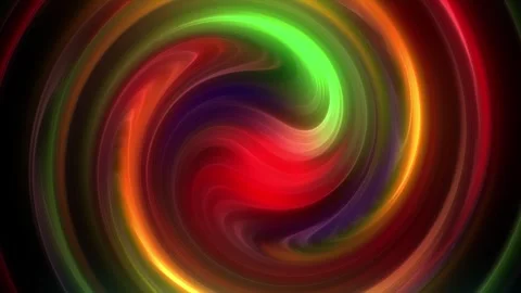 Circle holographic hypnotic background Stock Footage 247400985