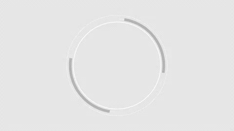 Circle HUD 2D element geometry shape PNG Alpha Stock Footage 318301738