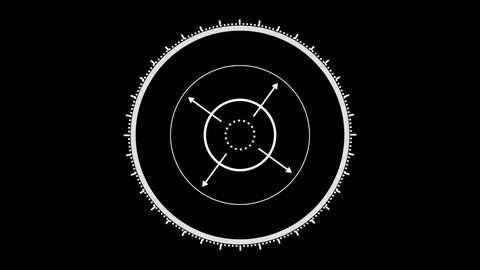 Circle HUD animation. Stock Footage 72067304