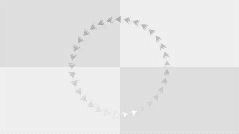 Circle HUD arrow rotation 2D elements geometry shape PNG Alpha Stock Footage 318301247