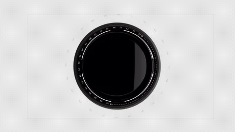 Circle HUD digital 3D elements geometry shape PNG Alpha Stock Footage 306533172