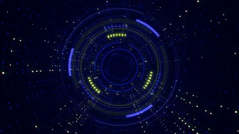 Circle HUD elements.Technological element. Stock-Footage 132900460