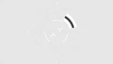 Circle HUD technological futuristic elements. Elements of the sci-fi circle appe Video stock 148851730