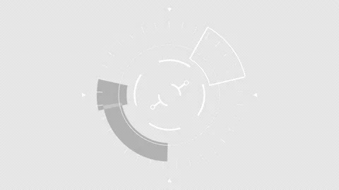 Circle HUD technological futuristic elements. Elements of the sci-fi circle appe Stock Footage 148853008