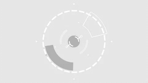 Circle HUD technological futuristic elements. Elements of the sci-fi circle appe 스톡 동영상 148853751