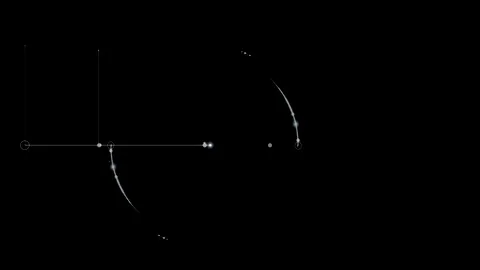 Circle HUD technological futuristic elements. Futuristic programming text code. Stock Footage 202043610