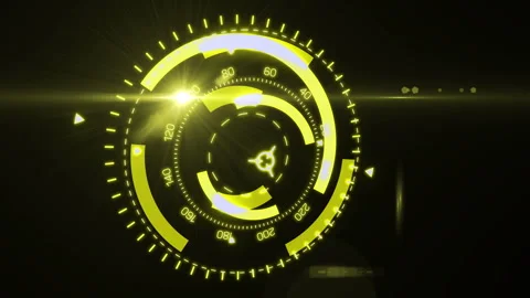 Circle HUD technological futuristic elements Stock Footage 288923284