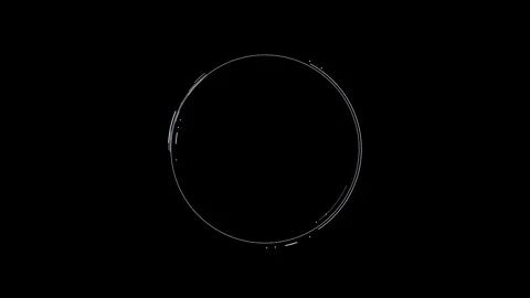 Circle HUD technological futuristic elements. Stock Footage 303233436