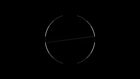 Circle HUD technological futuristic elements. Stock Footage 303233440