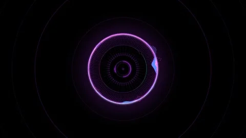 Circle HUD technological futuristic elements Stock Footage 303462414