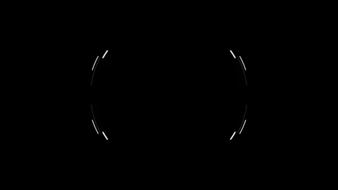 Circle HUD technological futuristic elements Stock Footage 303462448
