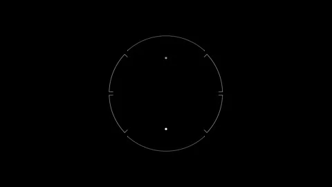 Circle HUD technological futuristic elements Stock Footage 303462454