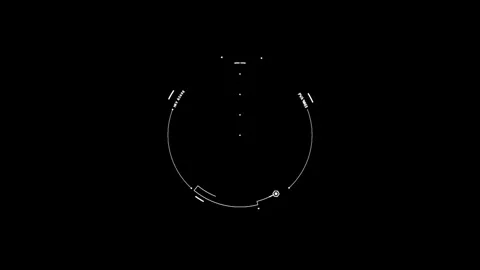 Circle HUD technological futuristic elements Stock Footage 303462459
