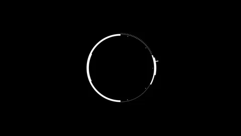 Circle HUD technological futuristic elements Stock Footage 303462467