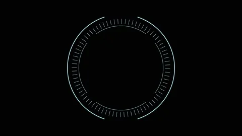 Circle huds. Target Hud circle elements on a black background	 Stock Footage 236558597