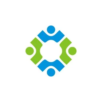 Circle Human Shape Logo Template Illustration Design. Vector EPS 10. Stock Illustration