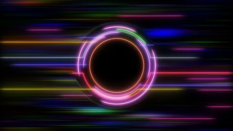 Circle in Hyper Space Vídeos de archivo 118437194