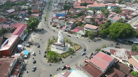 Circle Hyperlapse drone footage Stock Footage 215405778