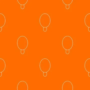 Circle ice cream pattern orange Stockillustratie