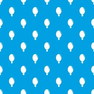 Circle ice cream pattern vector seamless blue Stock Illustration