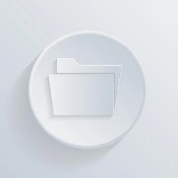 Circle icon, folder for documents Stockillustratie