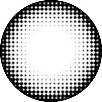 Circle icon in graphical black and white diamond gradient Stock-Illustration
