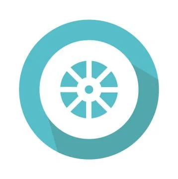 Circle icon vector illustration on white background Stock Illustration
