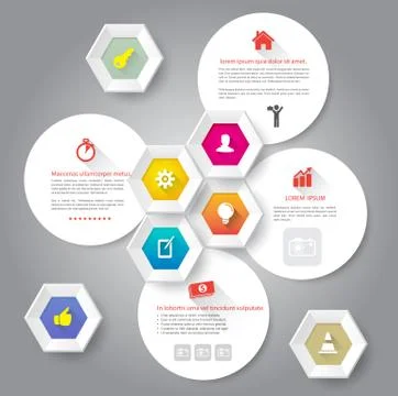 Circle with icons group Stock Illustration