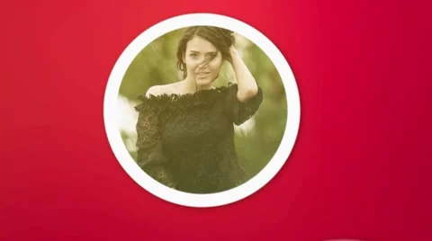 Circle Image Logo Reveal After Effects stock