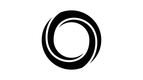 Circle impossible geometric shape glyph icon animation Stock Footage 224877647