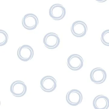 Circle impossible geometric shape glyph seamless pattern Stock Illustration