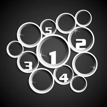 Circle info graphic Stock Illustration