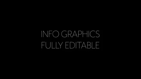 Circle Info Graphics After Effects stock