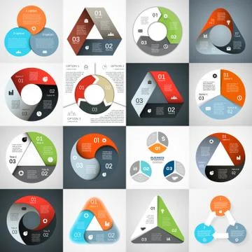 Circle infographic. Diagram, graph, presentation. Stock Illustration