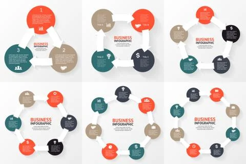 Circle infographic. Diagram, graph, presentation. Stock Illustration