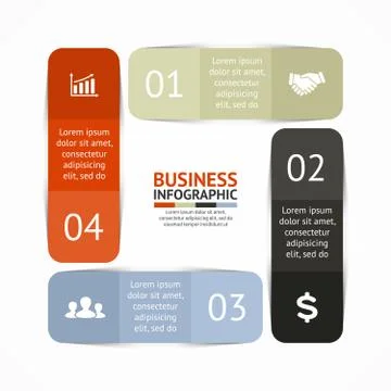 Circle infographic. Diagram, graph, presentation. Stock Illustration