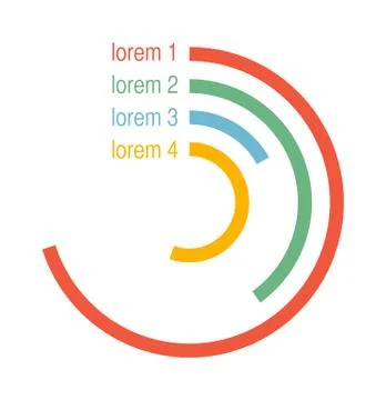 Circle infographic elements vector illustration 스톡 일러스트