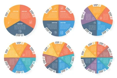 Circle Infographic Templates Stockillustratie