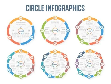Circle Infographic Templates Stock Illustration