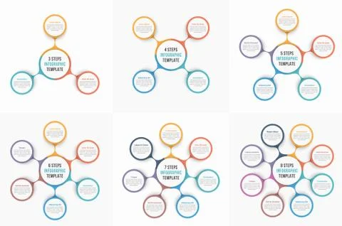 Circle Infographic Templates Stockillustratie